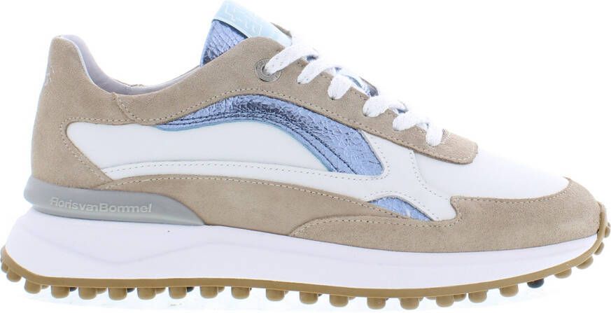 Floris van Bommel Sfw-10079 Lage sneakers Leren Sneaker Dames Taupe - Foto 3