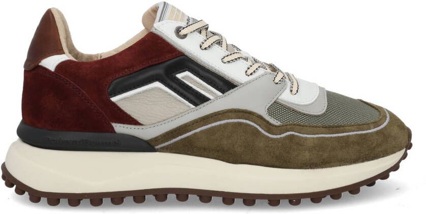 FLORIS VAN BOMMEL Lage Sneakers Heren Sfm-10139 Noppi 45⅓ Suède Groen - Foto 11