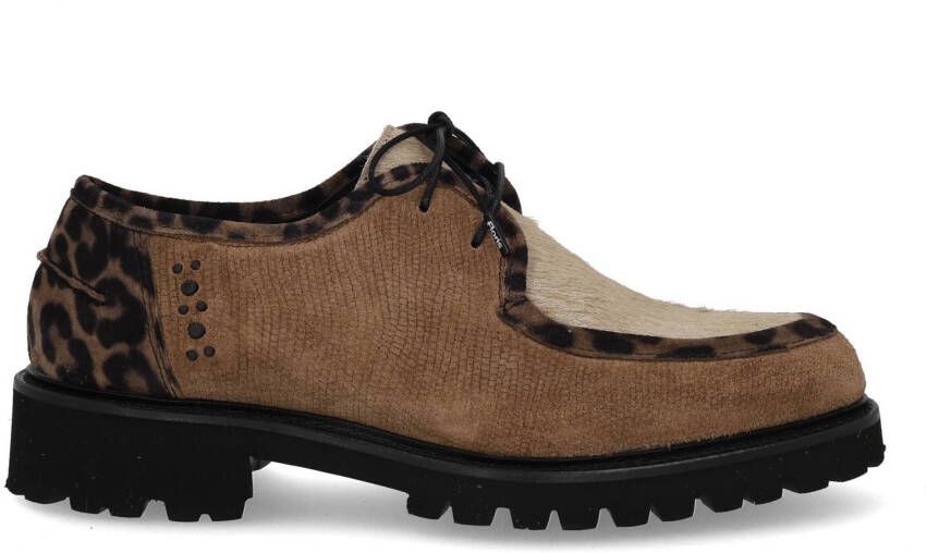 FLORIS VAN BOMMEL Veterschoenen Dames Sfw-30036 Selsi Maat: 38 Materiaal: Suède Kleur: Taupe - Foto 5