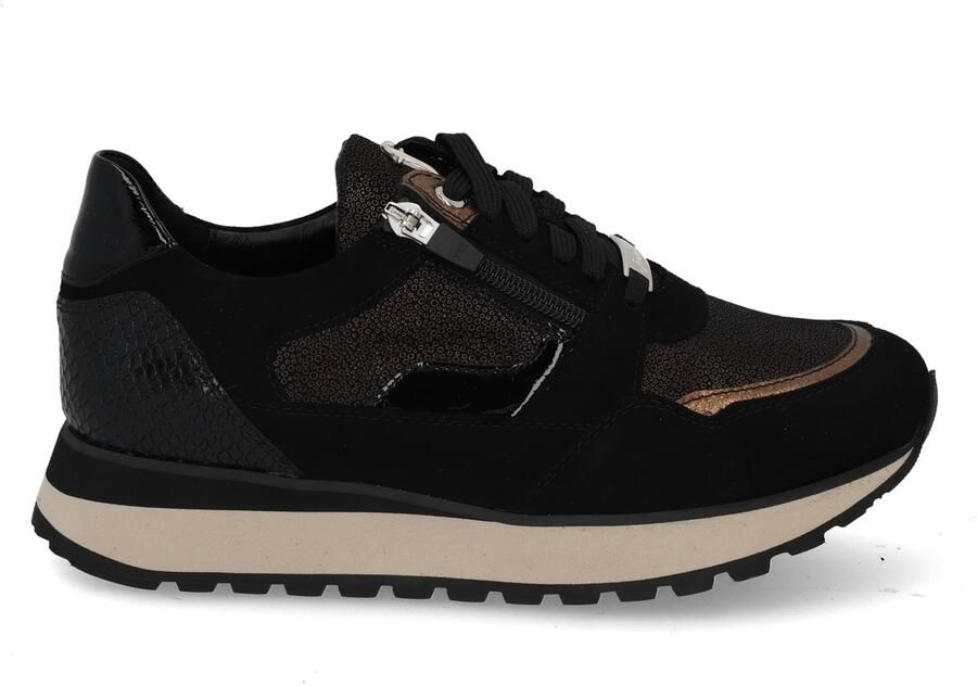 Footnotes Elke 31.009 2910 black gold Zwart