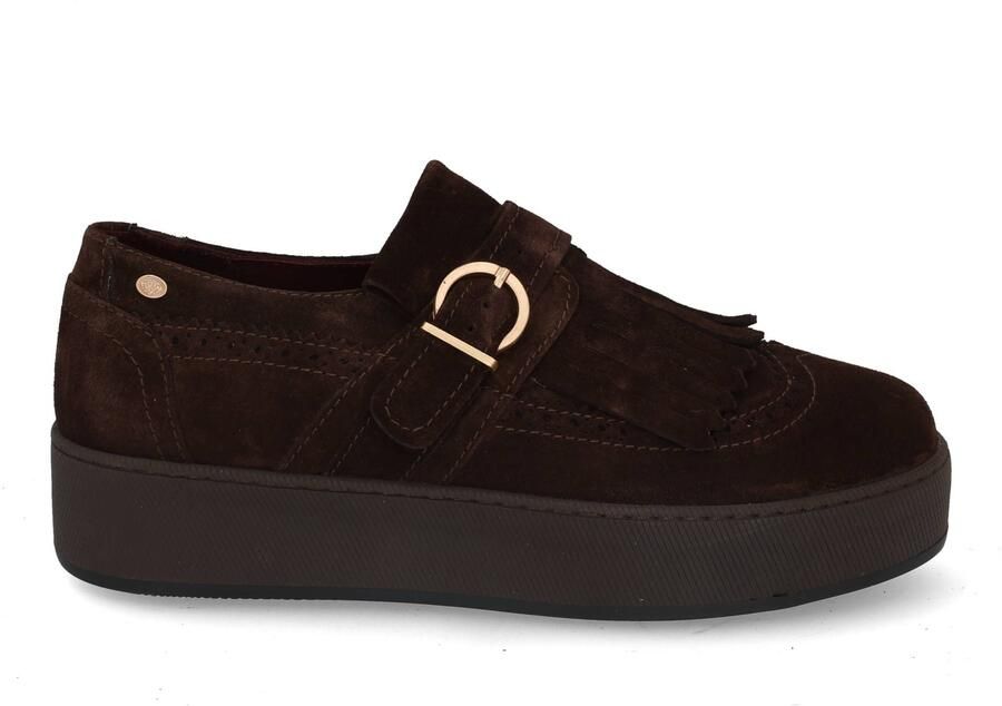 FRED DE LA BRETONIERE Loafers Dames Edia Reva Leer Bruin - Foto 6