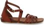 Fred de la Bretoniere Women Nadia Sandal Vachetta Woven Cogna - Thumbnail 2