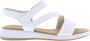 Gabor Witte Leren Sandalen Klittenbandsluiting White Dames - Thumbnail 3