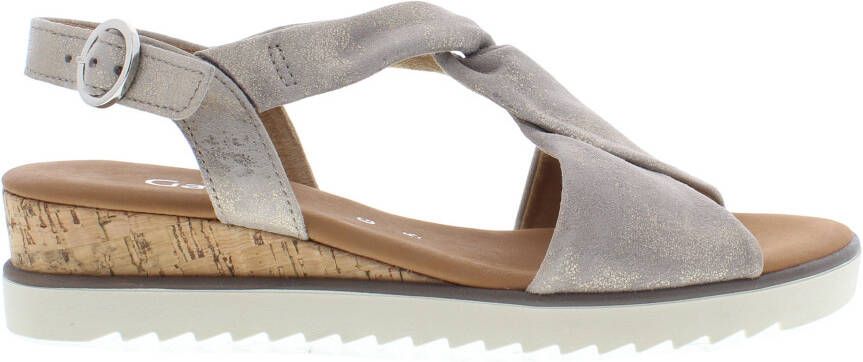 Gabor Leren Dames Sandaal met Lichtgewicht Zool Beige Dames - Foto 11