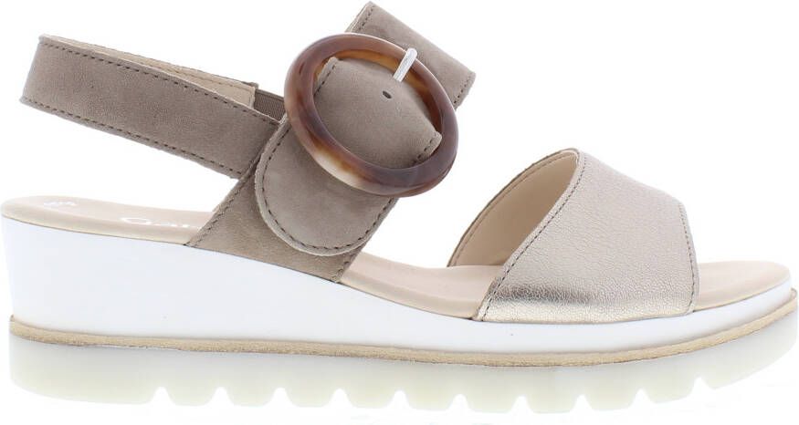 Gabor Gouden leren sandalen Multicolor Dames - Foto 5