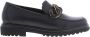 Gabor Stijlvolle zwarte leren loafers met uitneembaar voetbed Black Dames - Thumbnail 4