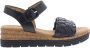 Gabor Sandalen Plat Sandalen Plat zwart - Thumbnail 4