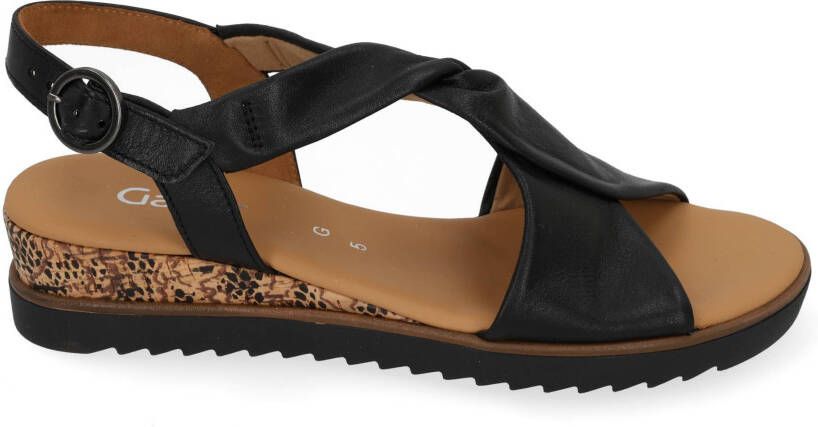 GABOR Sandalen Dames 751 Maat: 37 Materiaal: Leer Kleur: Zwart - Foto 8