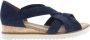 Gabor 782 Sandalen Met Sleehak Dames Blauw - Thumbnail 3