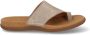 Gabor Iridescent Velvet Leren Teen-Loop Muiltjes Gray Dames - Thumbnail 3