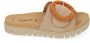 Gabor Slipper Klittenband Beige Gesp - Thumbnail 5