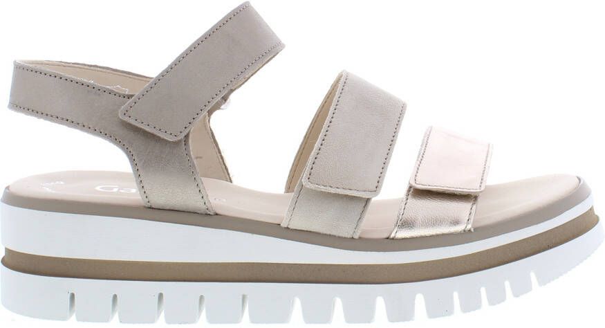 Gabor Best Fitting Sandaal Beige Metallic - Foto 2