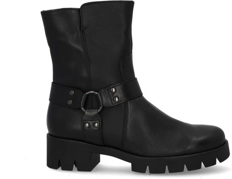 Gabor Elegante Leren Enkellaars Zwart Black Dames - Foto 3