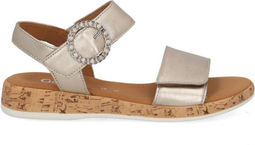 Gabor Sleehaksandaaltjes Rhodos bandjessandaal comfort-schoen zomerschoen met mooie sierspeld - Foto 6