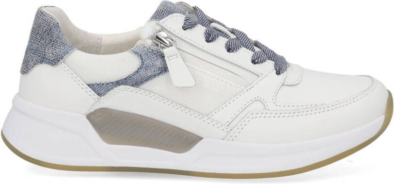 GABOR Lage Sneakers Dames 958 Maat: 40 5 Materiaal: Leer Kleur: Wit