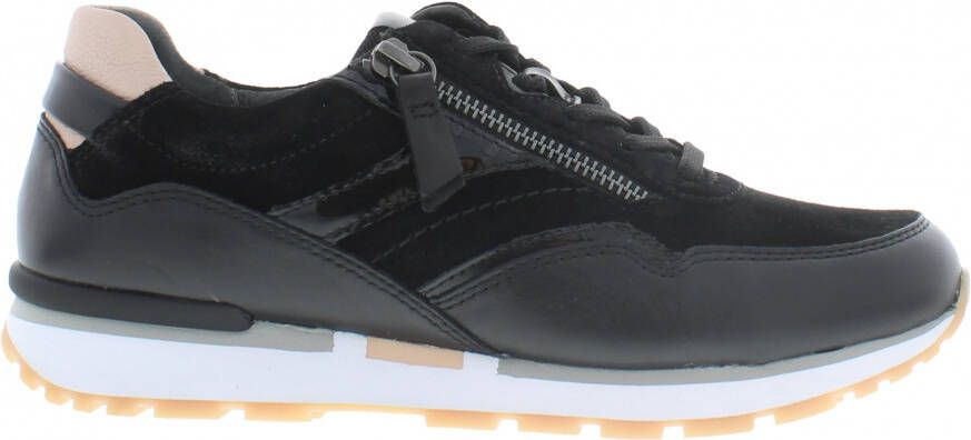 Gabor Zwarte en Roze Suède Sportmand Black Dames - Foto 6