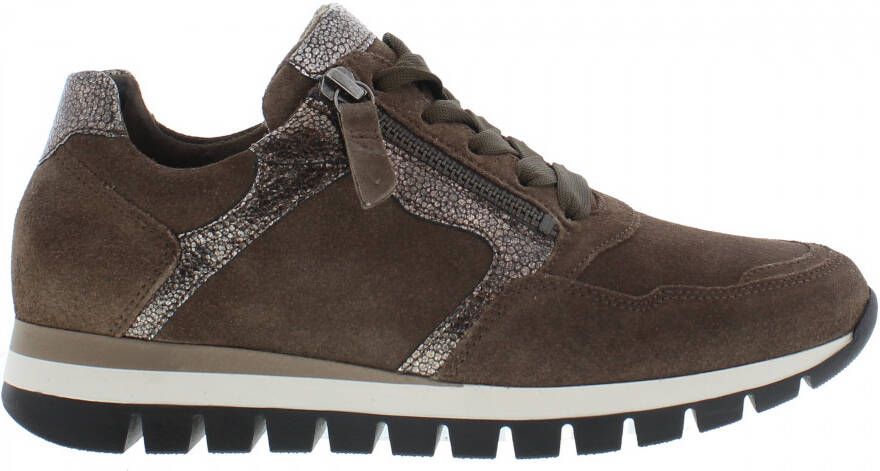 Gabor Sneakers bruin Suede 102260 Dames - Foto 4