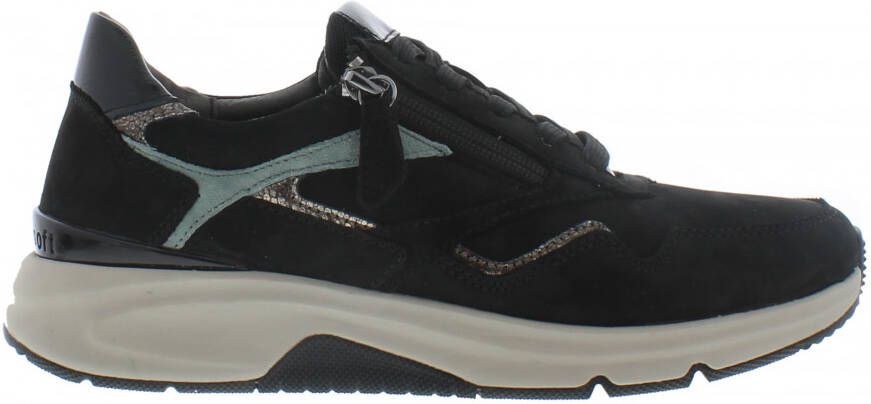 Gabor rollingsoft sensitive 96.896.87 dames rollende wandelsneaker zwart - Foto 5