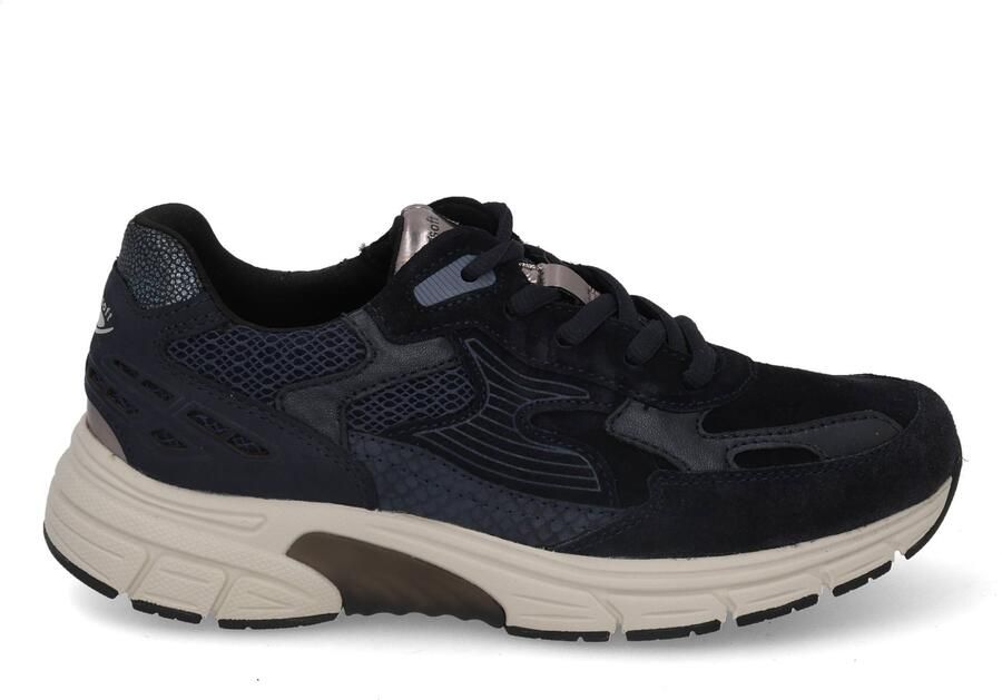 Rollingsoft Gabor Rolling soft art 0306.02.002 donkerblauwe dames sneaker veterschoen