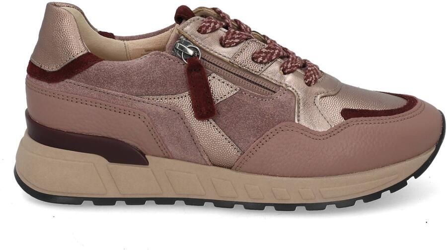 Gabor 6023.01.003 Lizart Velour Rosewood Metal Comfort Sneaker Dames - Foto 3