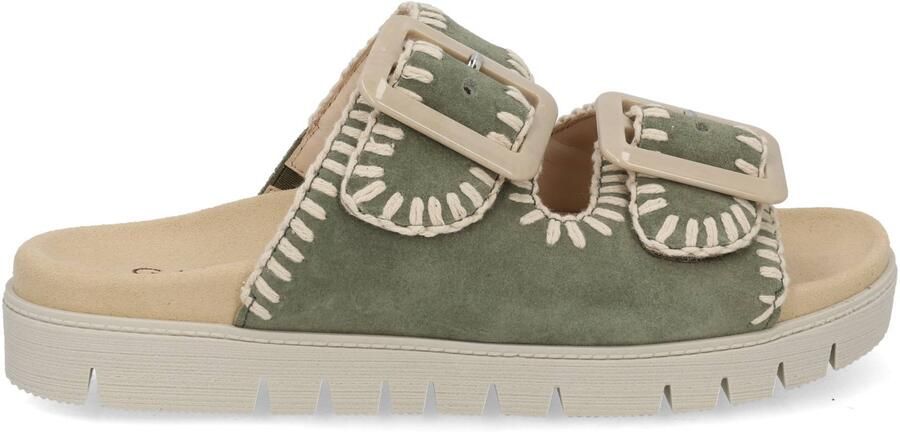 Gabor 83.741.19 Slippers groen Suede Dames Groen - Foto 5