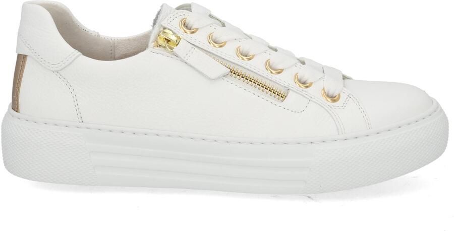 GABOR Lage Sneakers Dames 465 Maat: 38 Materiaal: Leer Kleur: Wit - Foto 2