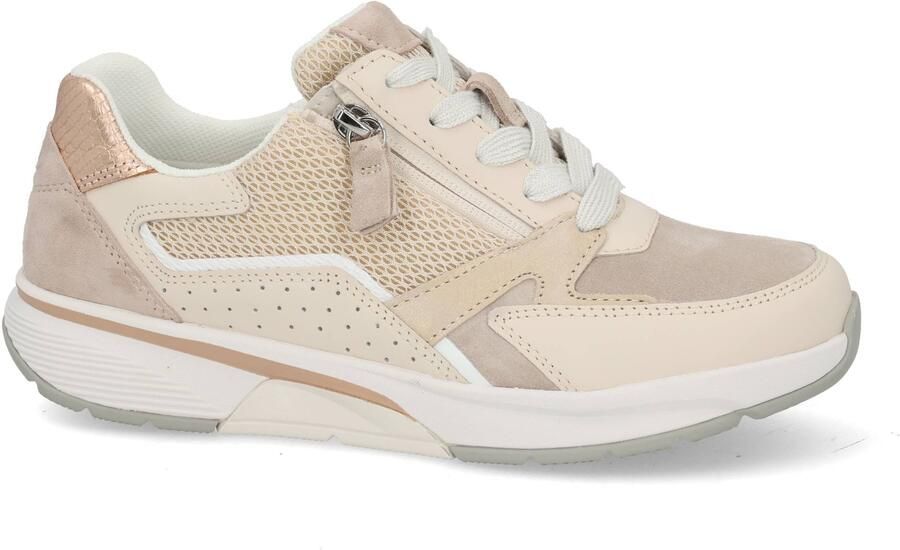 Gabor 86.878.33 Rolling Soft Sneakers beige Leer en Suede Dames Breed Beige - Foto 11