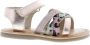 Gioseppo leren sandalen met glitters roségoud - Thumbnail 5