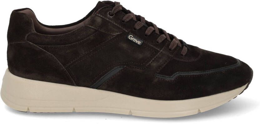 GREVE Lage Sneakers Heren Walker H Maat: 42 Materiaal: Suède Kleur: Bruin - Foto 3