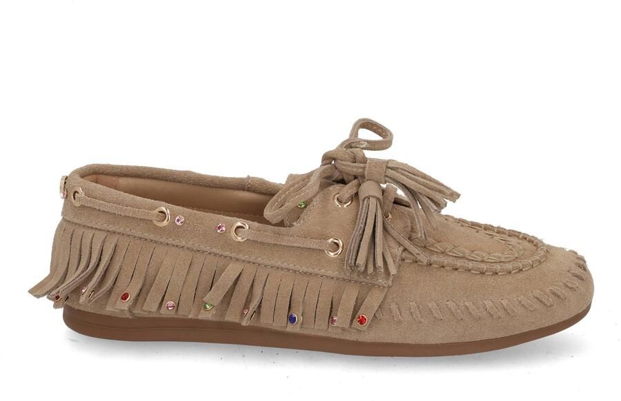 Haboob Yara suède bootschoenen beige - Foto 4