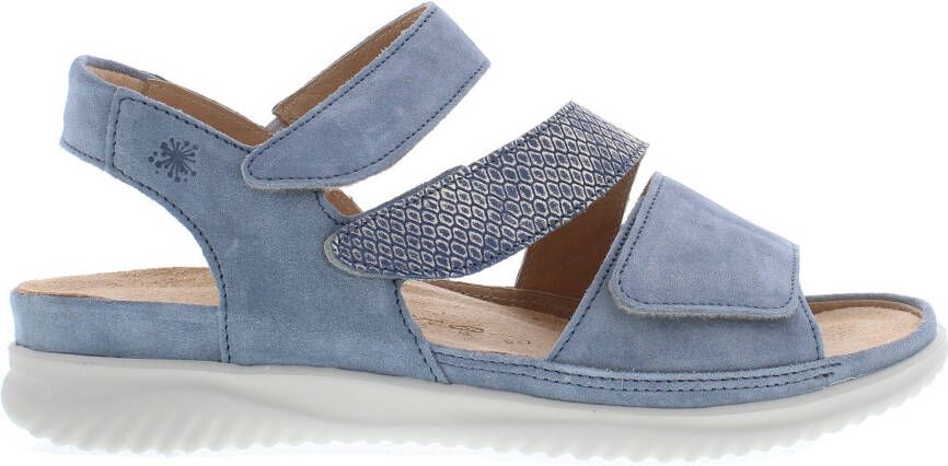 Hartjes 132.1135 34 43.42 Lichtblauwe dames sandalen met klittenband sluiting - Foto 6