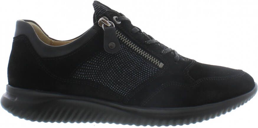 HARTJES Lage Sneakers Dames 162.1131 42 5 Suède Zwart - Foto 6