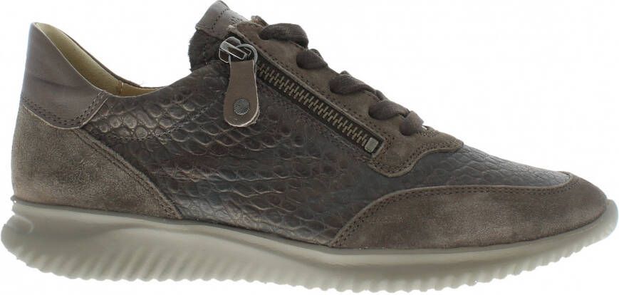 Hartjes 162.1141 34 35.38 Taupe combi sneaker met rits wijdte G ½ - Foto 11