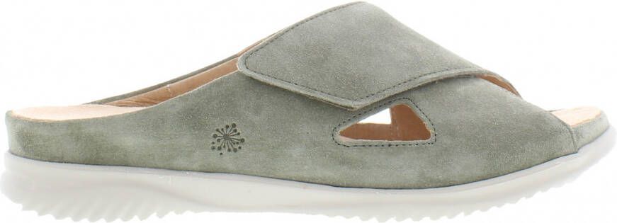 Hartjes 122.1116 99 70.00 Groene dames slipper met uitneembaar voetbed wijdte G - Foto 5