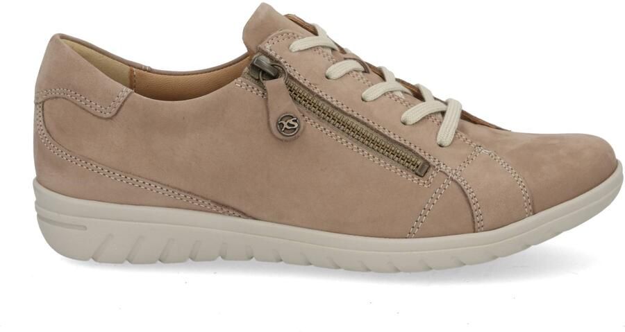 Hartjes Sneakers Dames Lage sneakers Damesschoenen Suède 162.0883 Taupe + - Foto 4