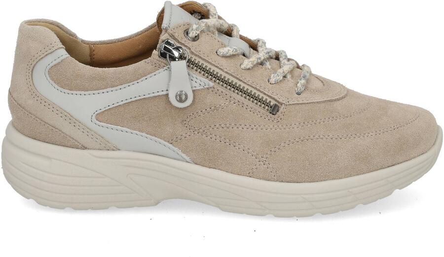 Hartjes 162.2601 31 03.13 Sneakers Beige Suede Dames Breedtemaat K Beige - Foto 3