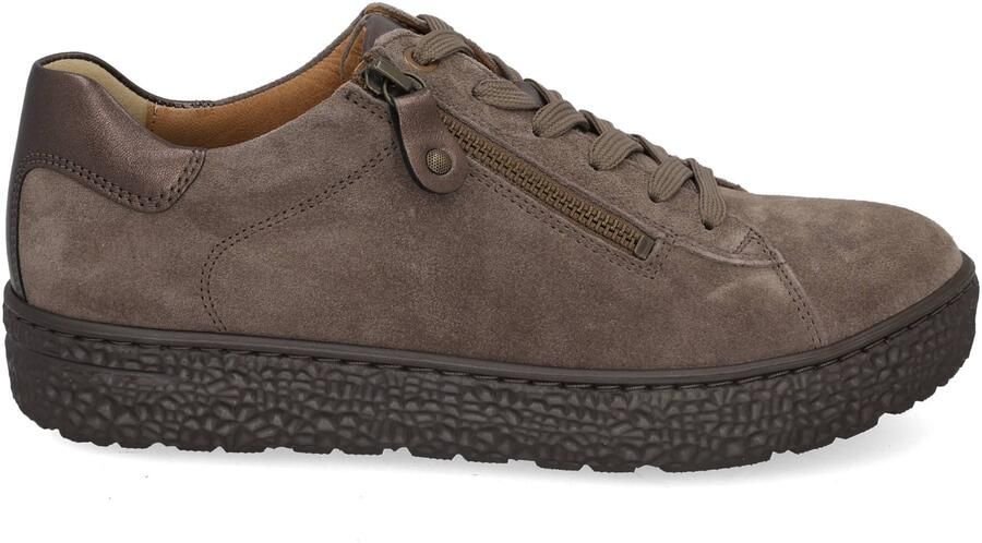 HARTJES Sneakers Dames Combi Met Hiel Suede H Ls Sneaker 5 Suède Taupe