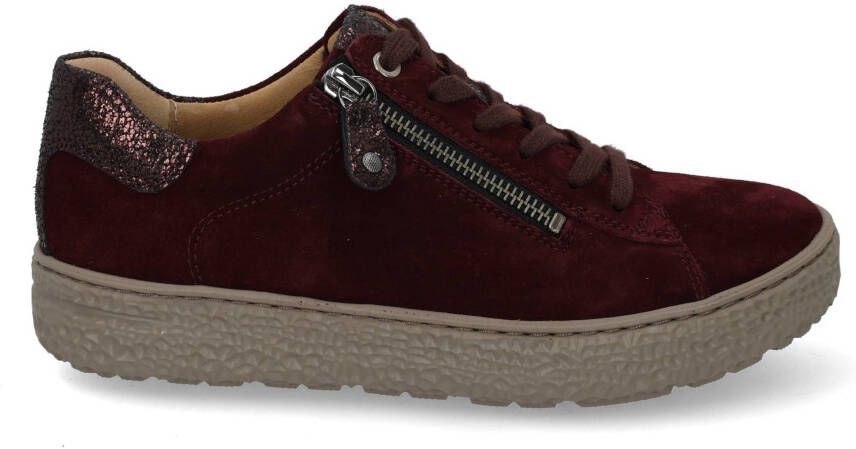 Hartjes 162.1401 34 10.10 Bordeaux kleurige dames sneakers met rits - Foto 7