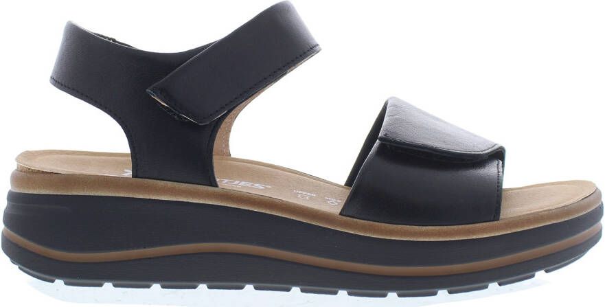 Hartjes 132.2002 10 01.00 H Zwarte Leren Dames Sandalen 100% Chroomvrij Zwart - Foto 11