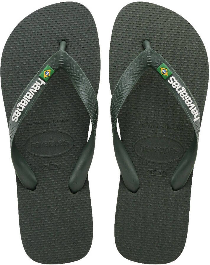 HAVAIANAS Teenslippers Brasil Logo Maat: 39 40 Materiaal: Rubber Kleur: Groen - Foto 10