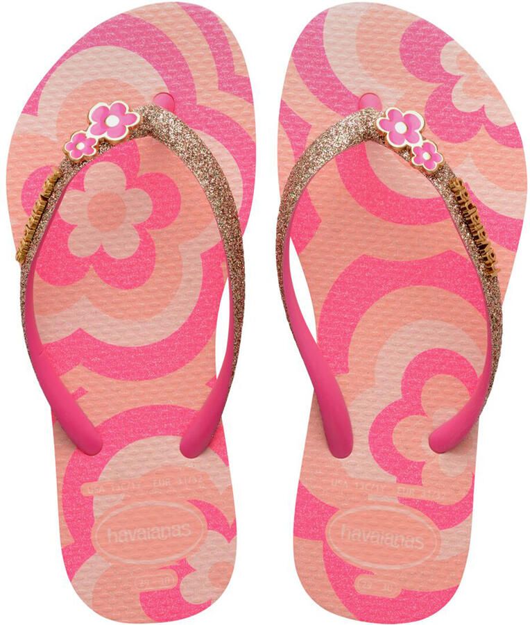 Havaianas Kids Slim Glitter II blossom pink Roze