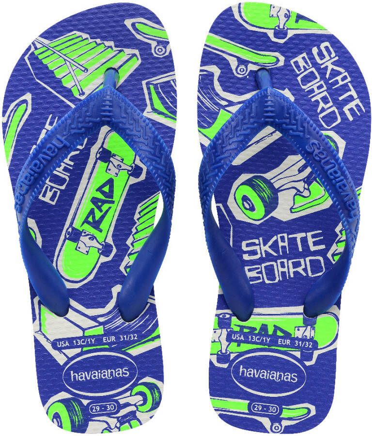 Havaianas Kids Athletic white marine blu Blauw