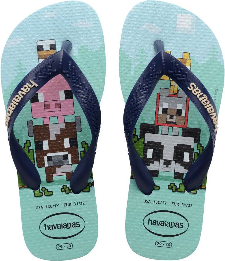 Havaianas Kids minecraft lavender blue lichtblauw