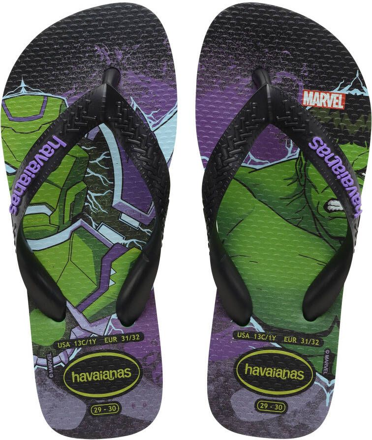 Havaianas Kids top marvel II green Groen