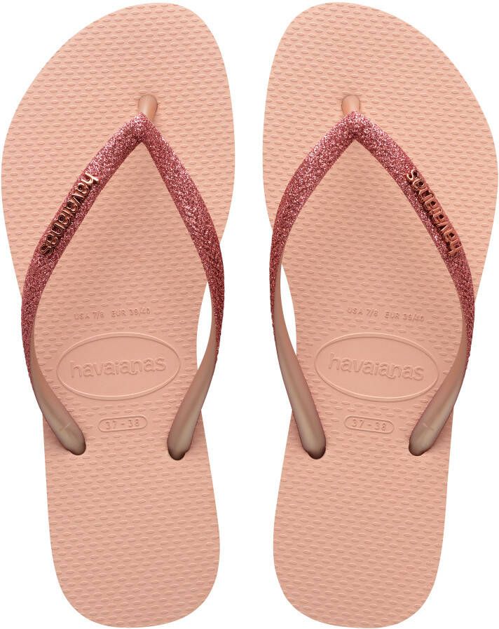 Havaianas Slim glitter II pink Roze