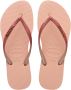 Havaianas Slim Glitter Flip Flops Dames Pink- Dames Pink - Thumbnail 4
