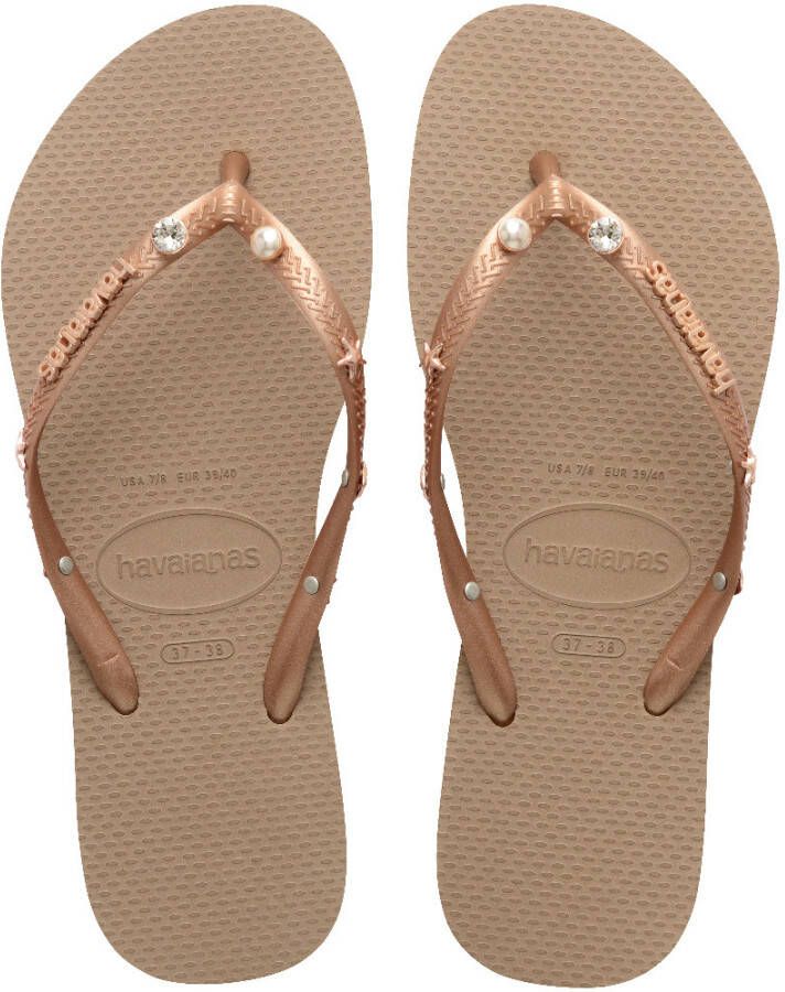 Havaianas Slim luxury aqua rose gold Rose