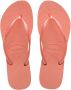 Havaianas Slim rosa peach roze dun bandje Kleur Roze) - Thumbnail 3