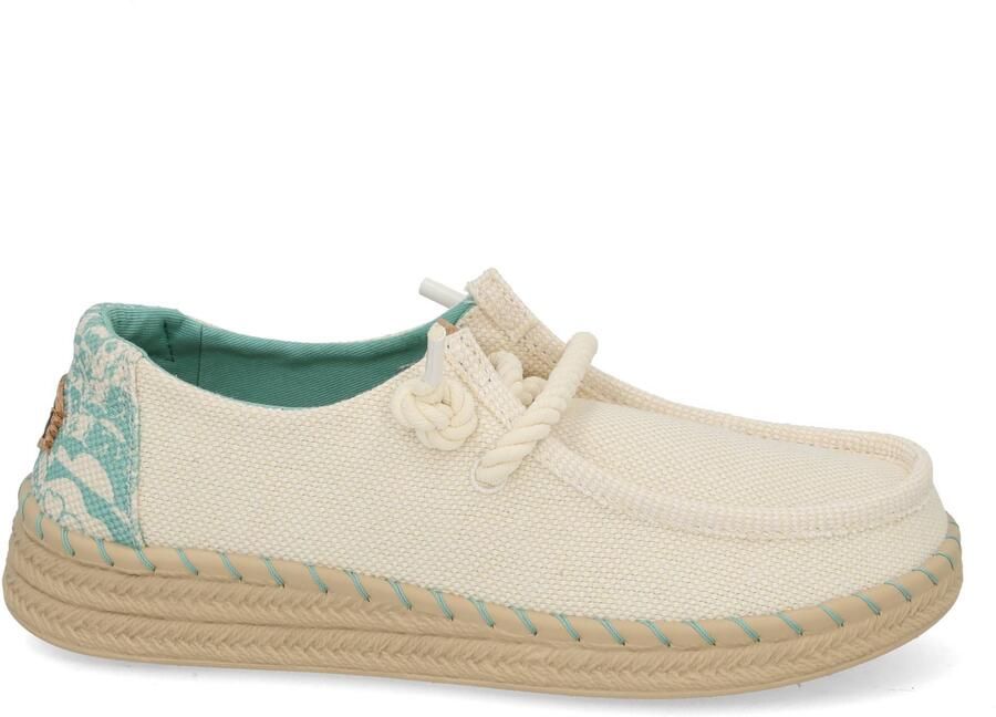 Hey Dude Wendy Espadrille Hibiscus egret Beige