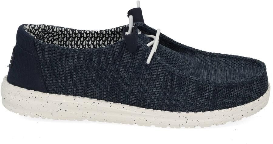 HEYDUDE Wendy Stretch Sox Sneakers Dames Blauw Canvas - Foto 3